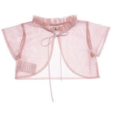 Rose Mesh Ruffle Cardigan
