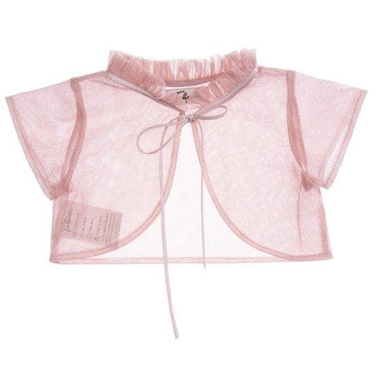 Rose Mesh Ruffle Cardigan
