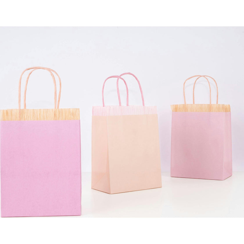 Pink Fringe Party Bags