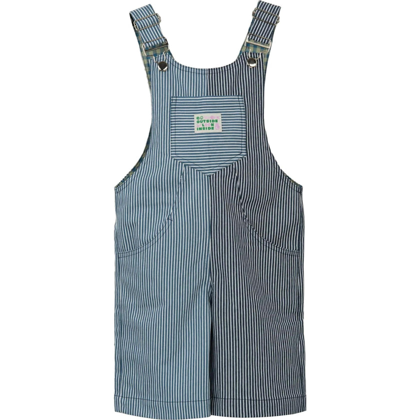 children's short dungaree - wave stripes