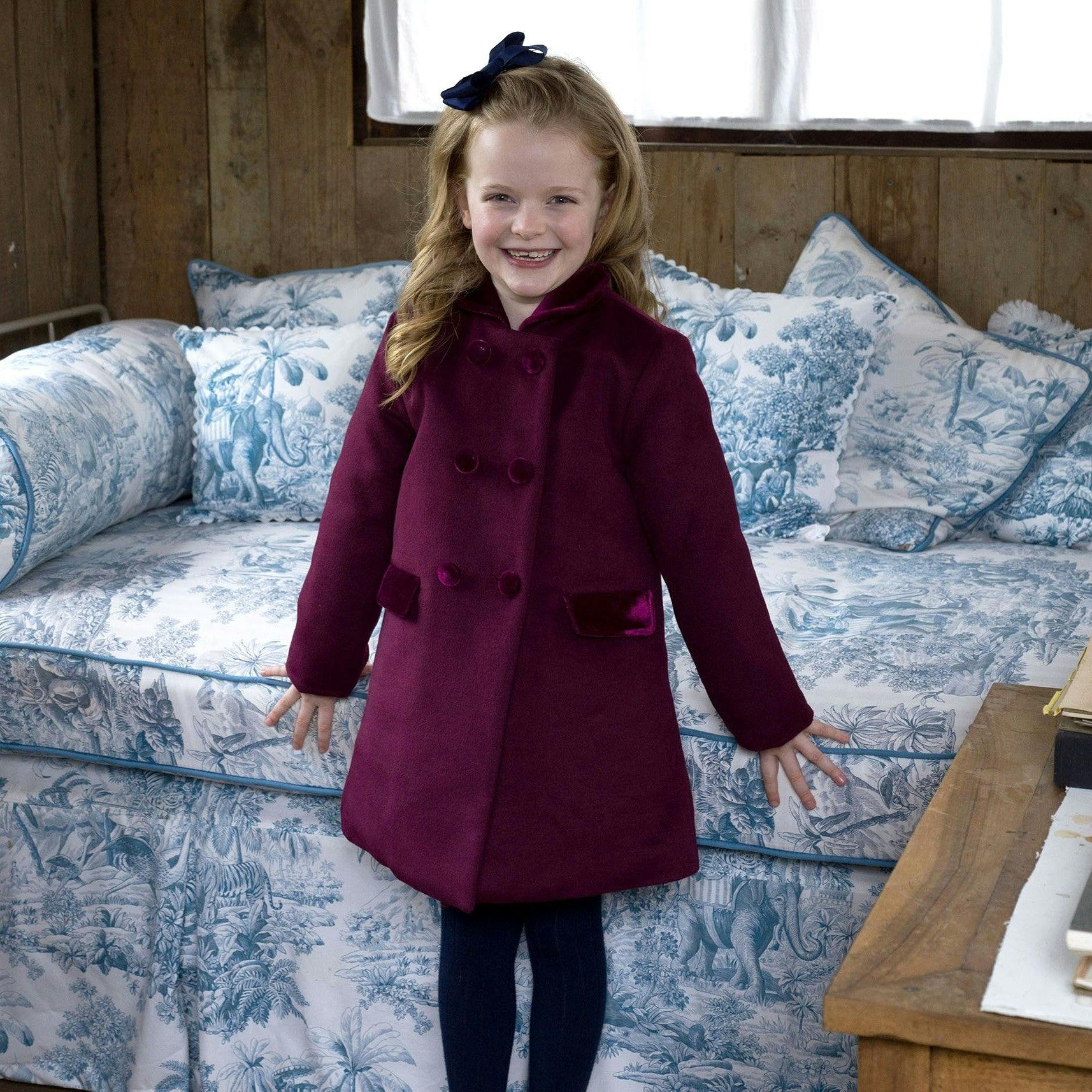 Burgundy Dress Coat