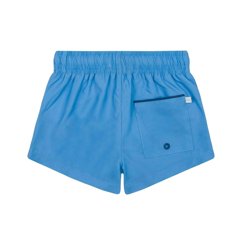 Boys Balboa Blue Panelled Boardie