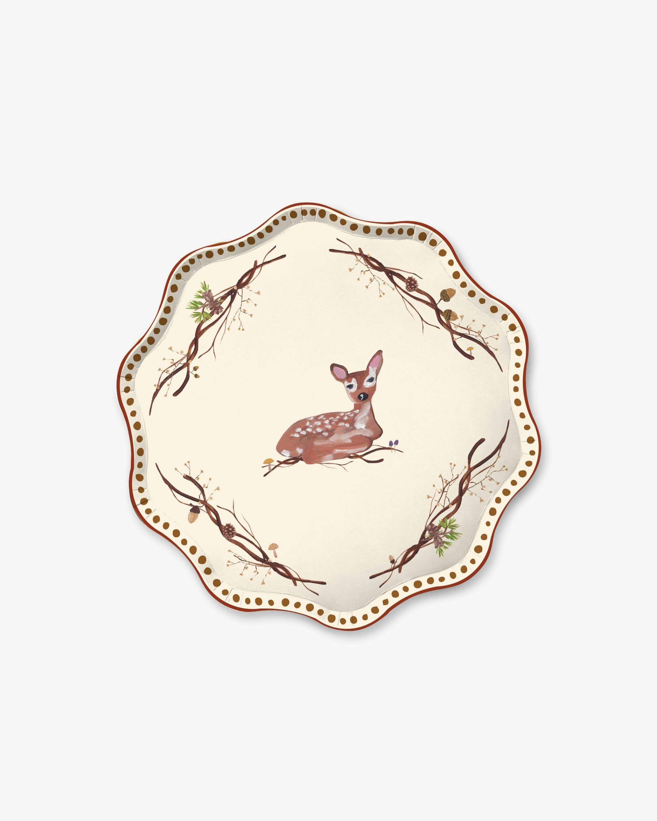 Whispering Woods Dessert Plate Set in Sylvie