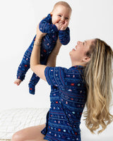 Sail Away Fair Isle Bamboo Convertible Footie
