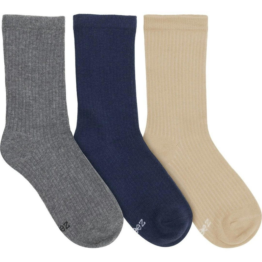 Ribbed Crews Socks