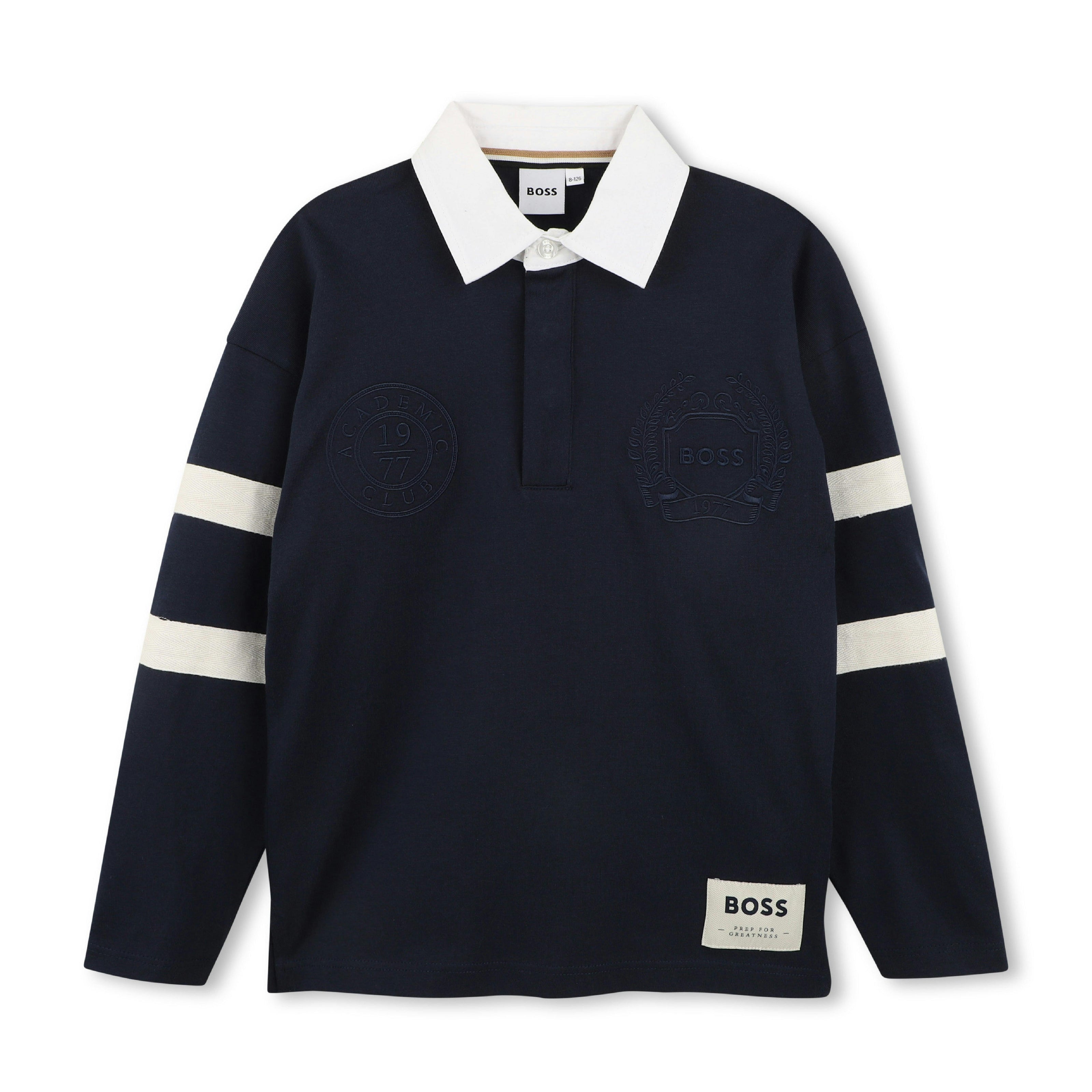 Navy Oversized Polo Shirt