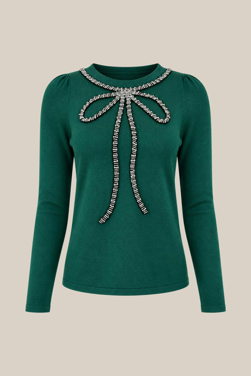 Rhodes Sweater in Emerald
