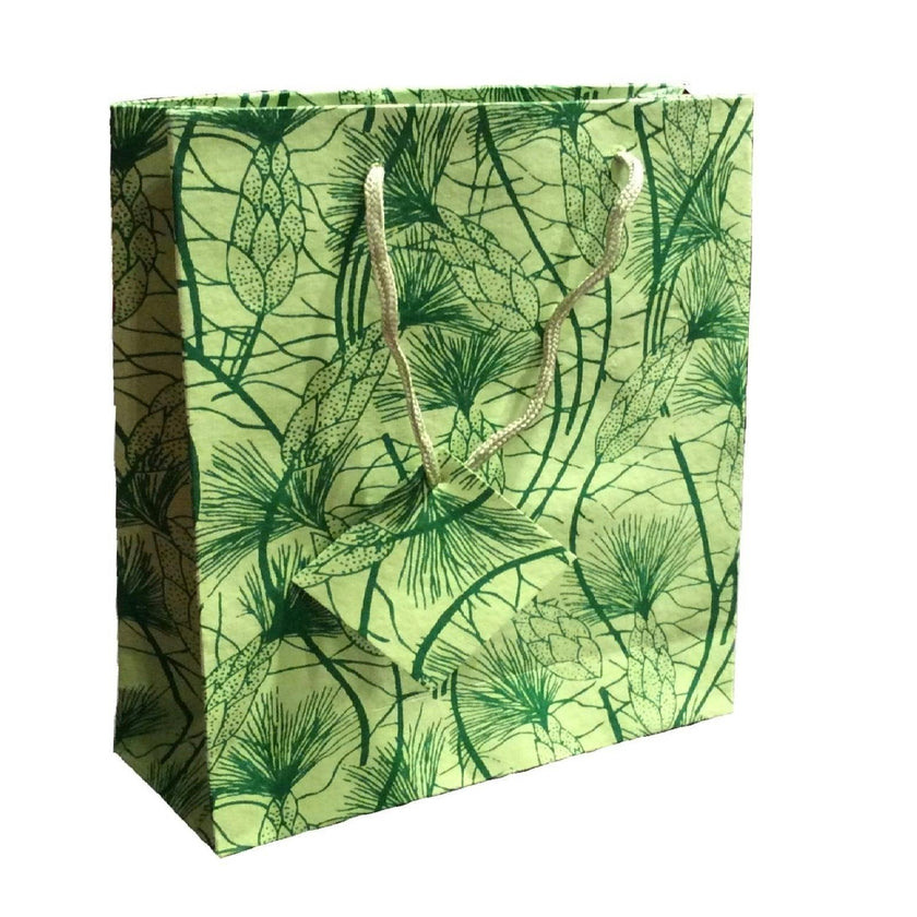 Large Green Beach Grass Gift Bags