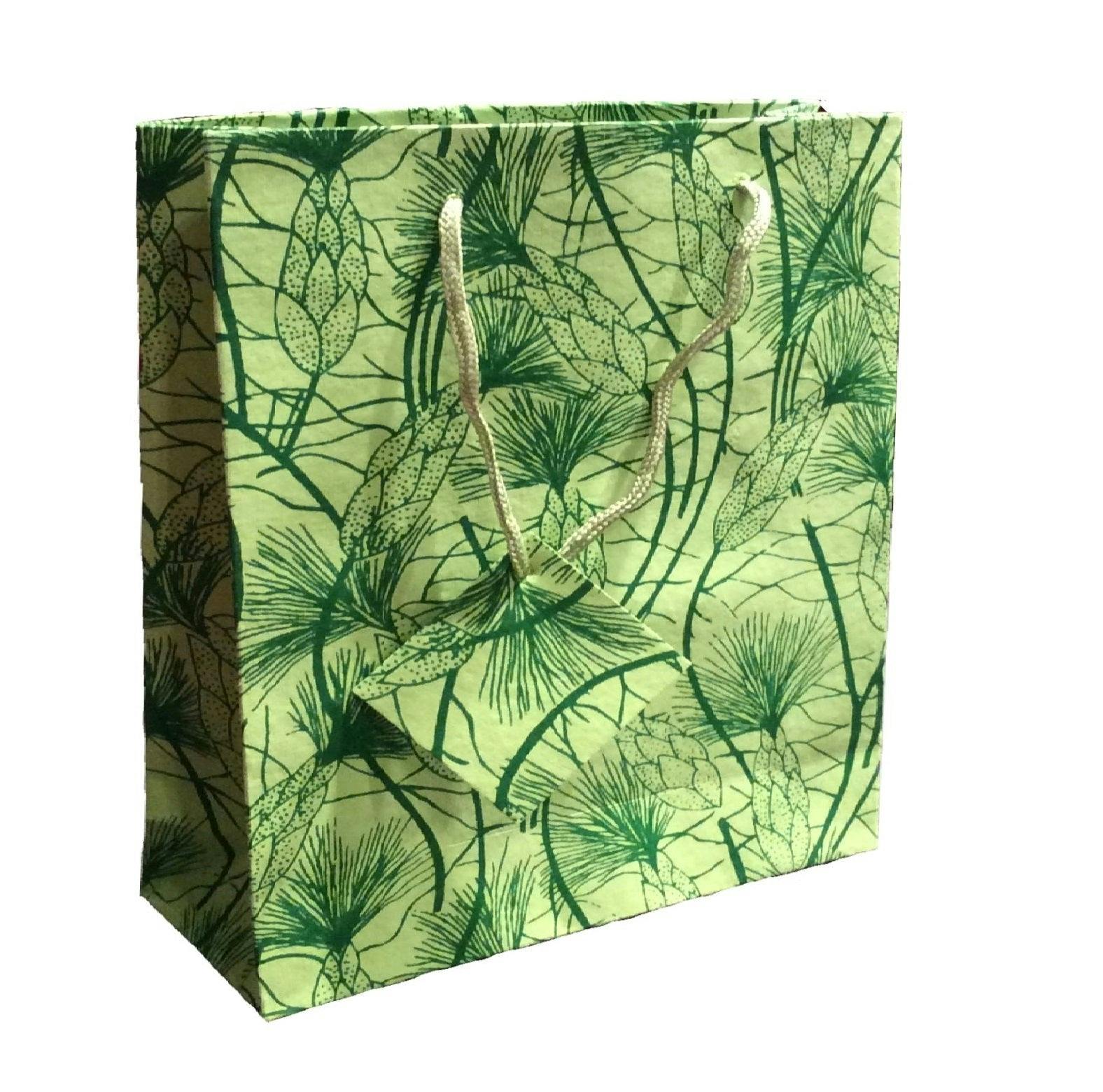 Large Green Beach Grass Gift Bags