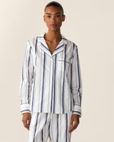 Women's Poplin Pajama Set in Parlor Stripe