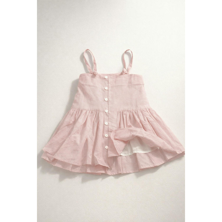 Hikari Pintuck Dress | Soft Pink