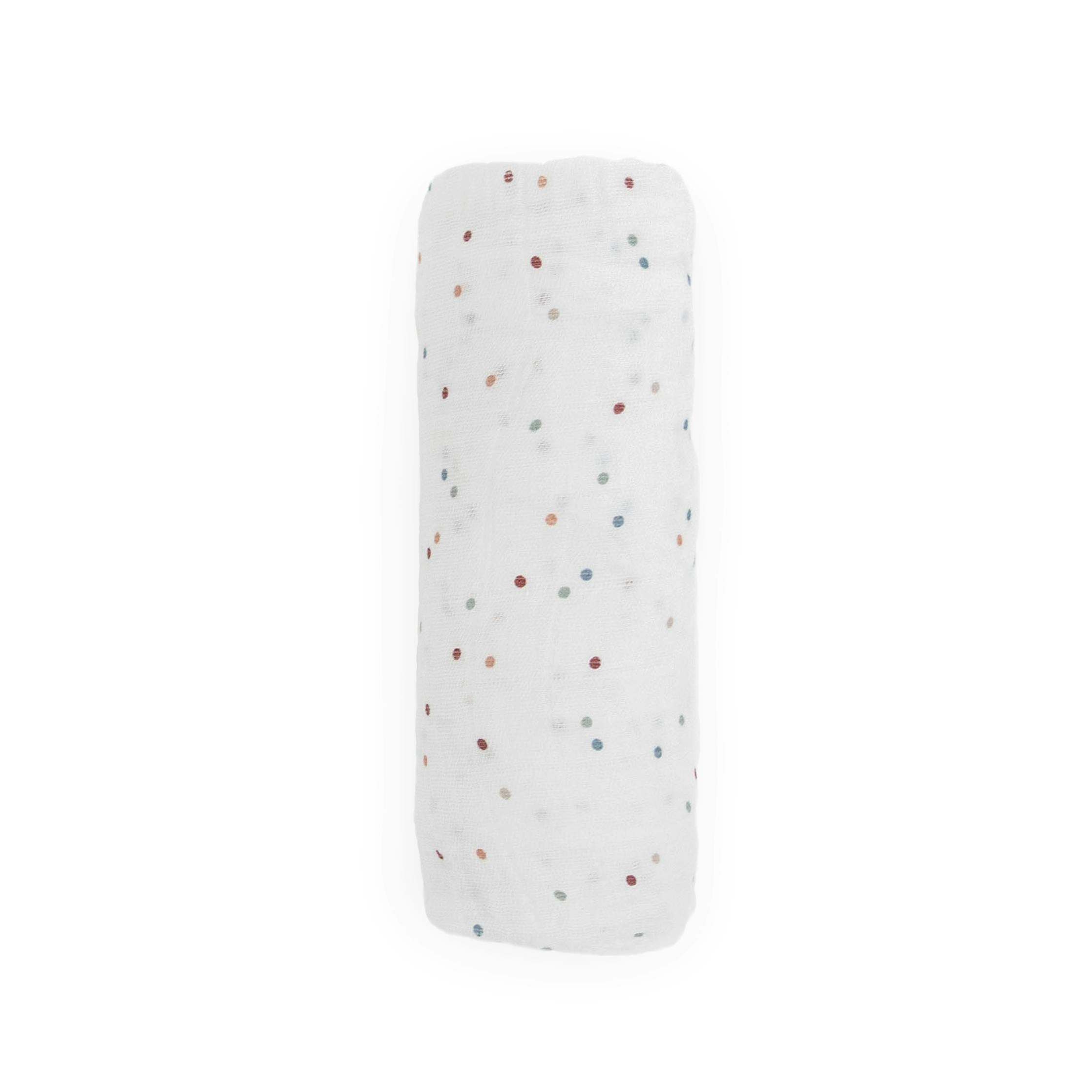 Cotton Muslin Swaddle Blanket - Dots