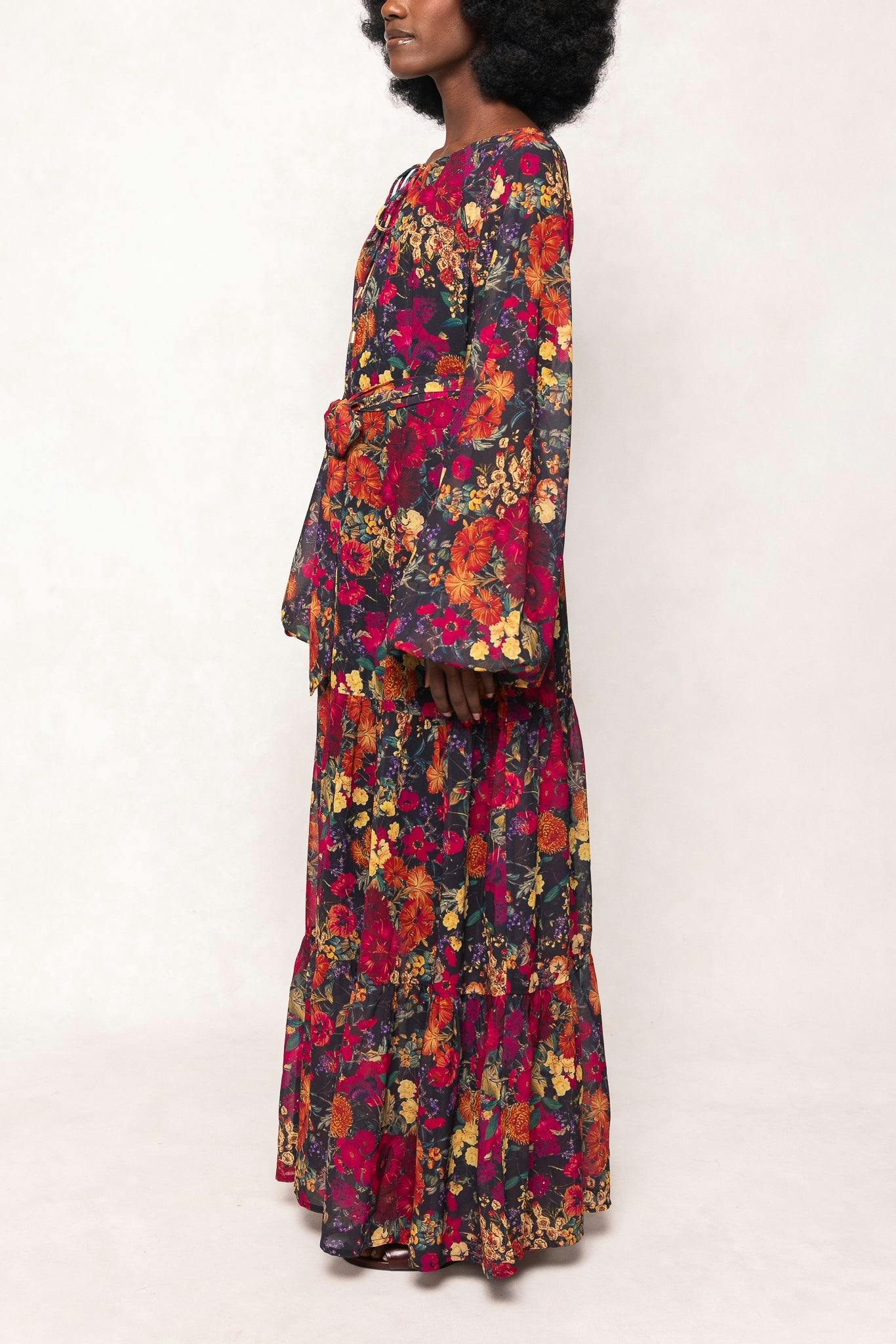 Imogen Dress in Night Garden