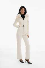 Women's Ace Ski Suit, Powder White