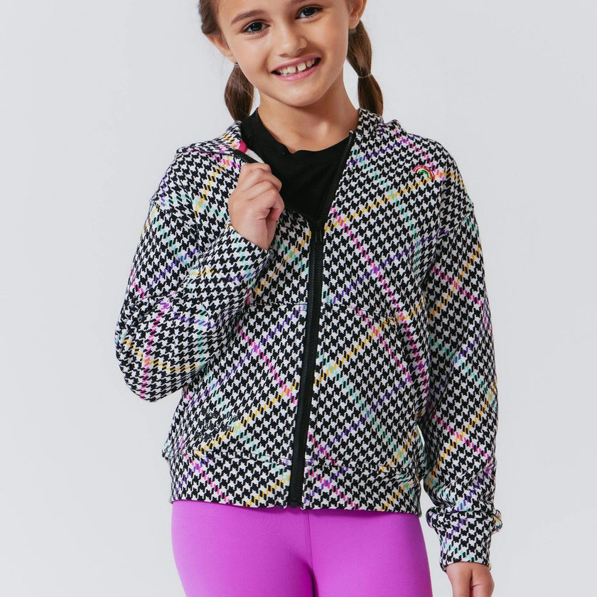 Girls Oversized Drop Shoulder Full-Zip Hoodie