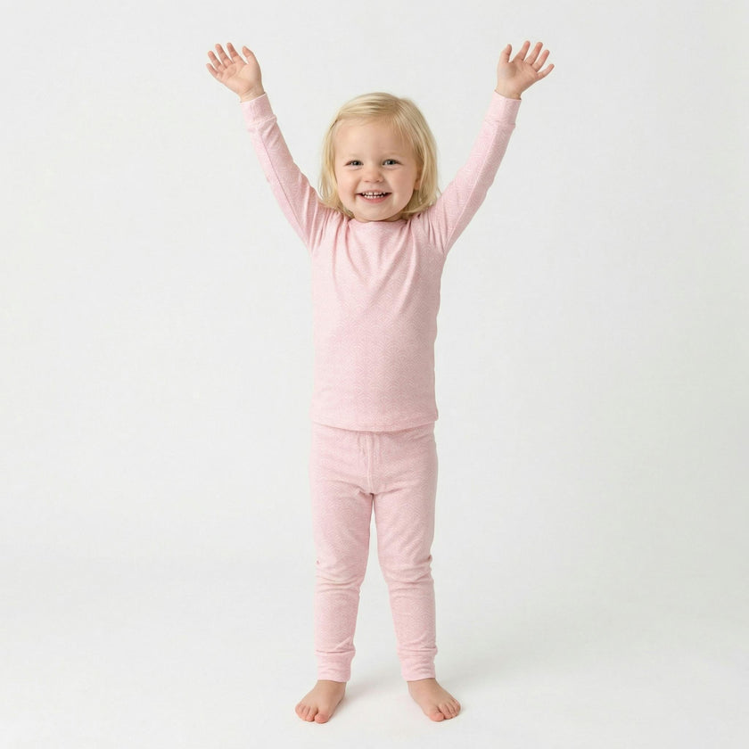 Pink Symphony Bamboo Toddler Pajama Set
