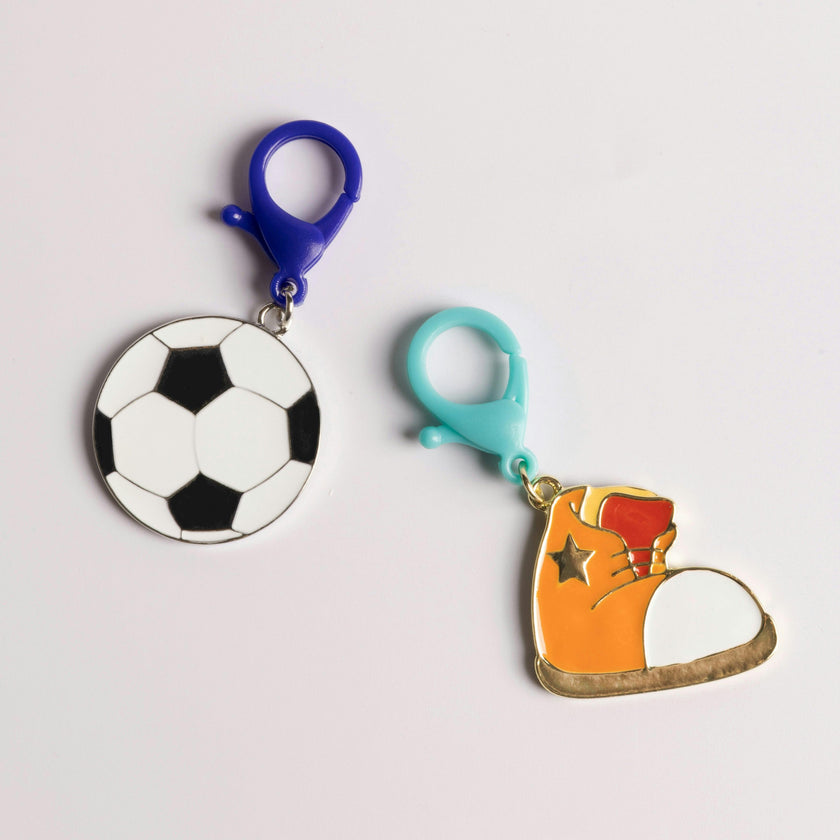 Soccer & Sneaker Bag Charm Duo