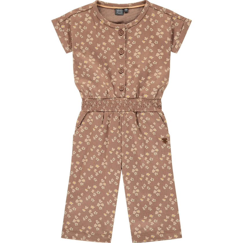 Allover Printed Flower Jumpsuit