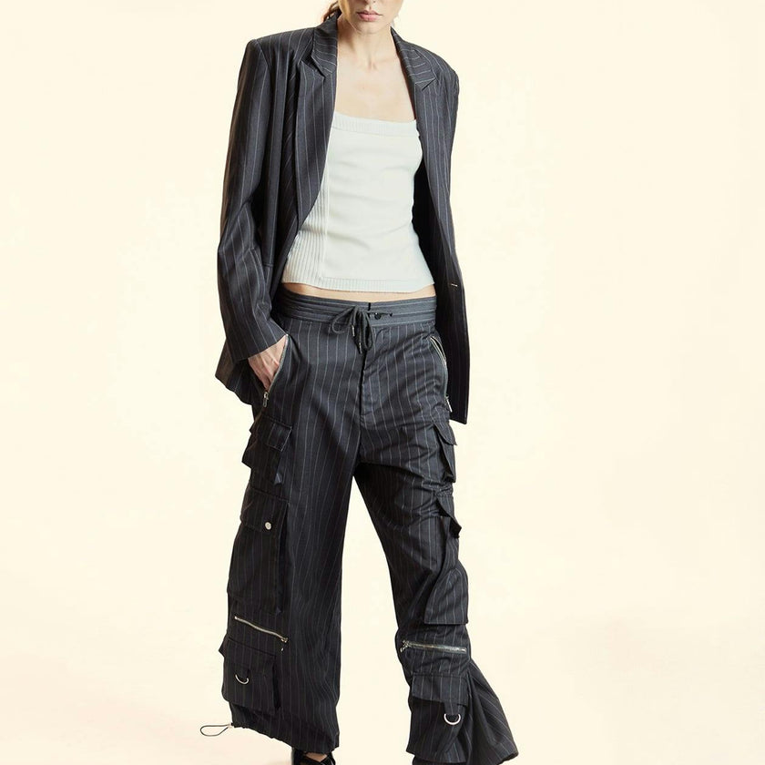 Pinstripe Blazer