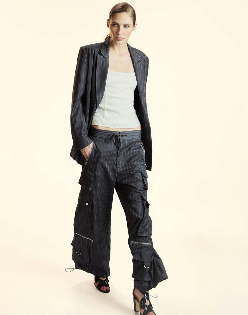 Pinstripe Blazer
