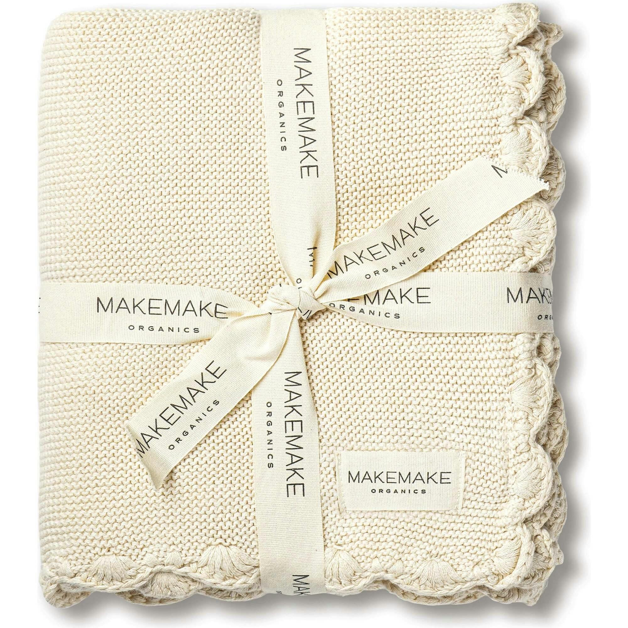 Organic Cotton Scalloped Baby Blanket
