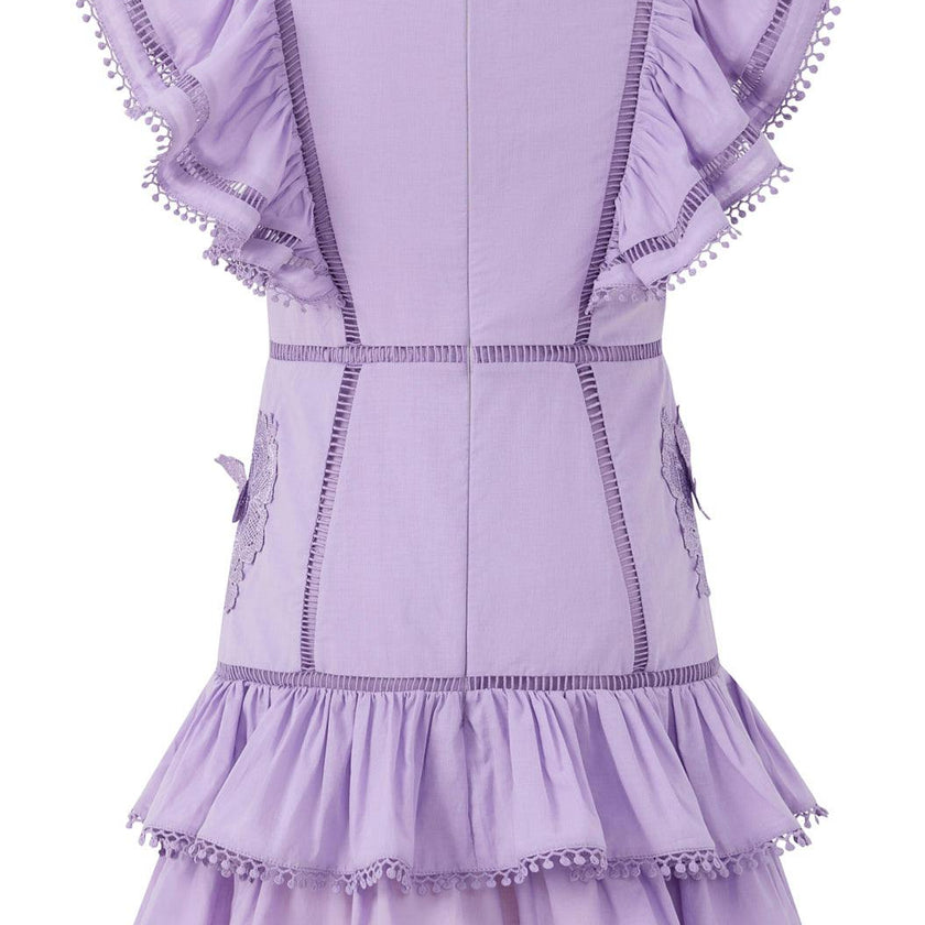 Carloyn Frill Cotton Mini Dress