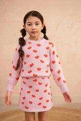 Love Hearts Skirt | Bubble Gum