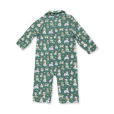 Christmas Dogs Uni - Long Sleeve Coat Style Romper
