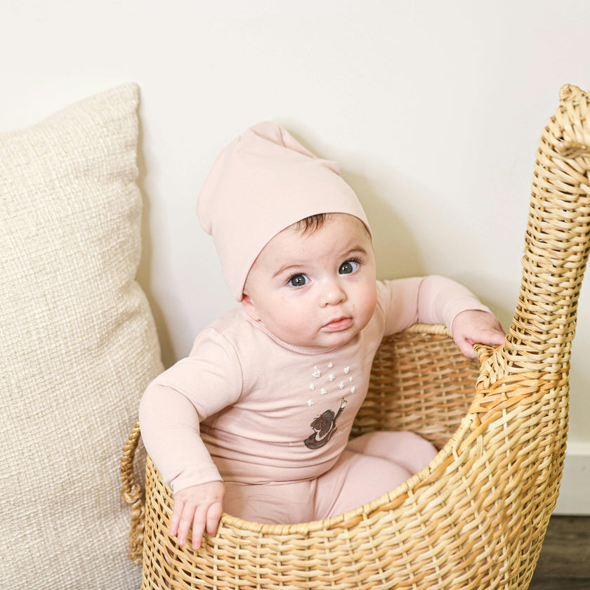 Star Gazer Round Neck Long Sleeve Footie