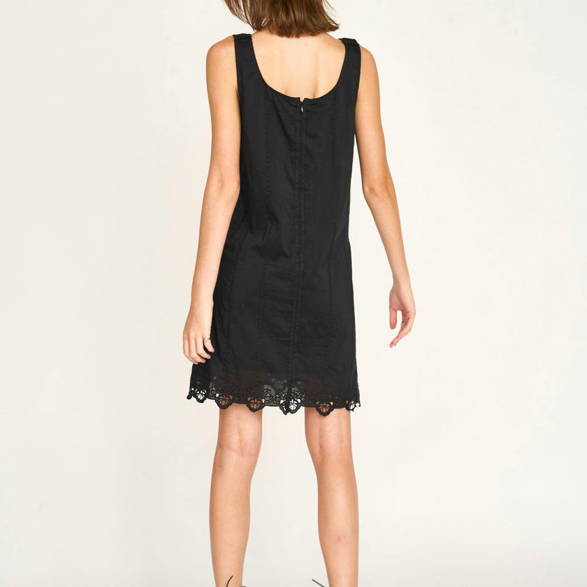 Nador Dress in Black Lotus Eyelet