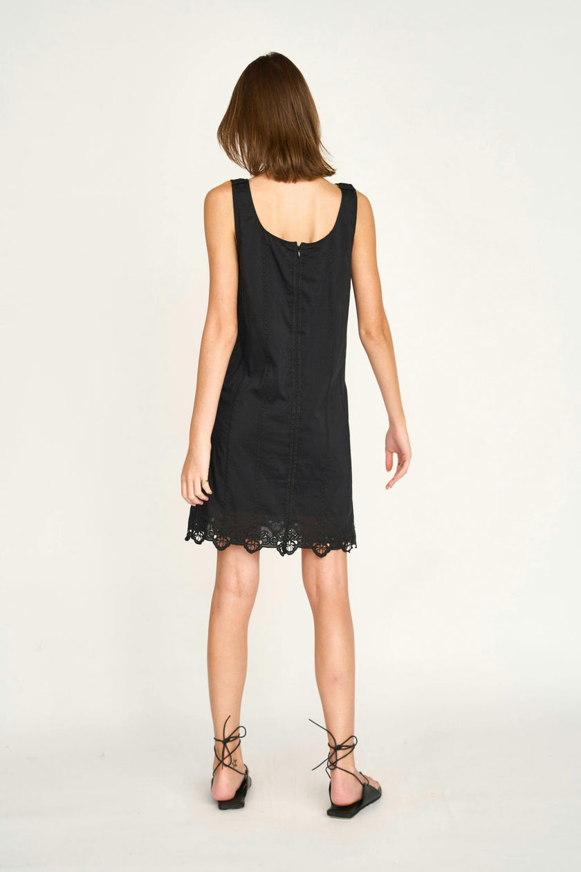 Nador Dress in Black Lotus Eyelet