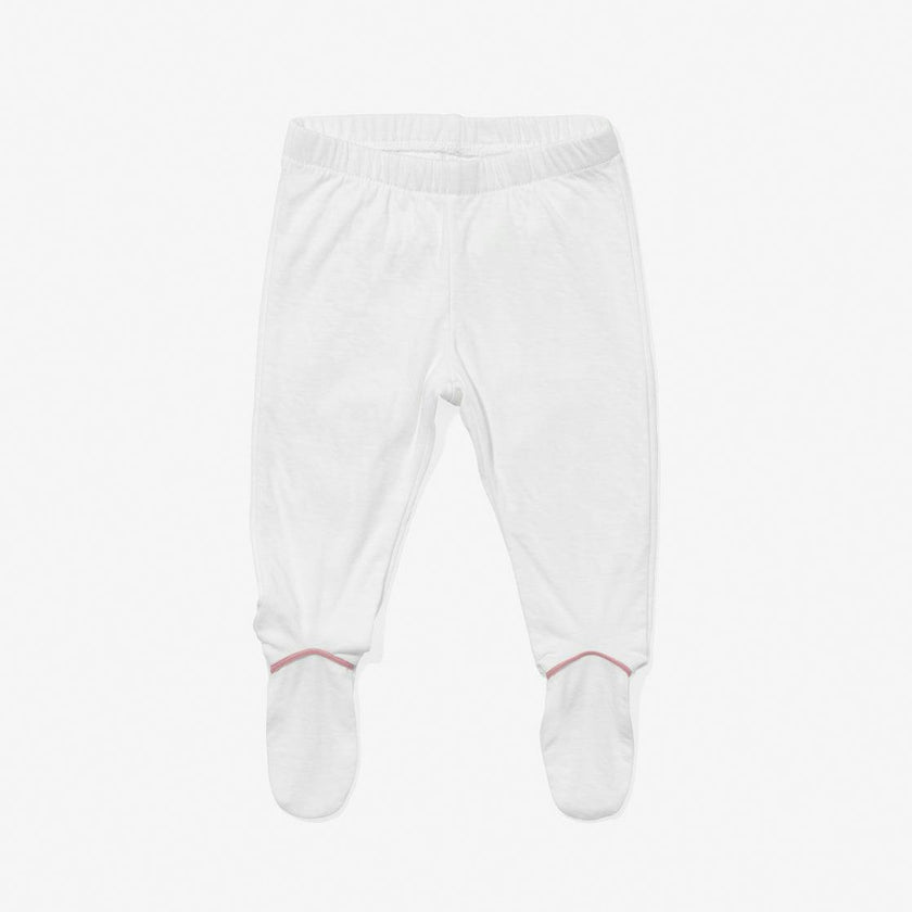 Tatum Baby Pant, Rose Piping