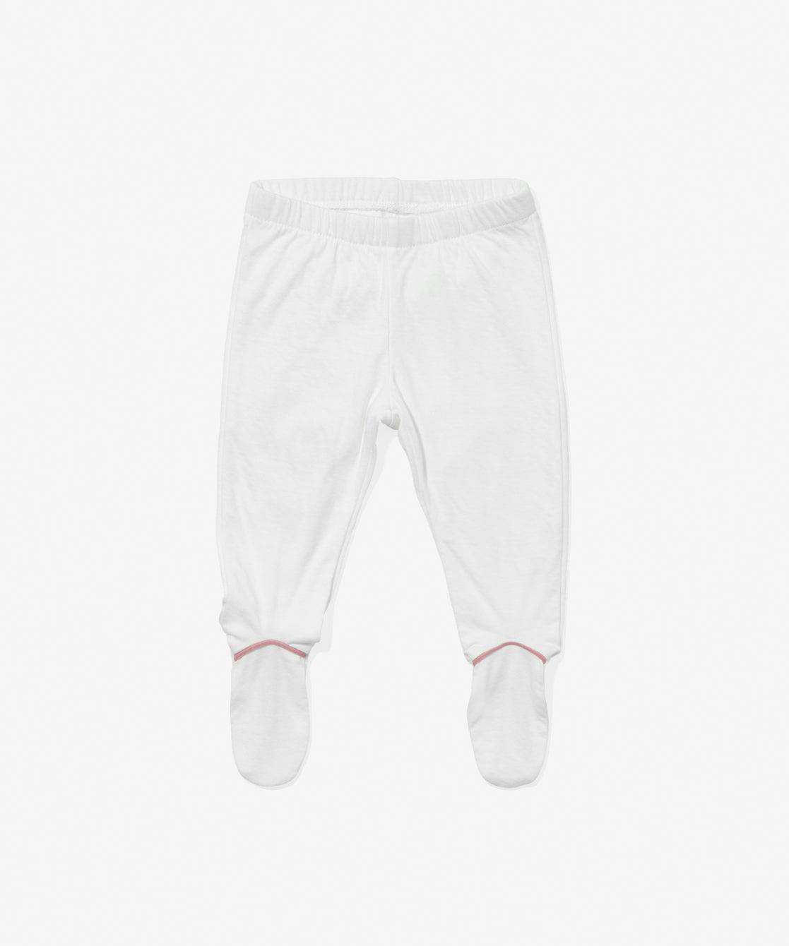 Tatum Baby Pant, Rose Piping
