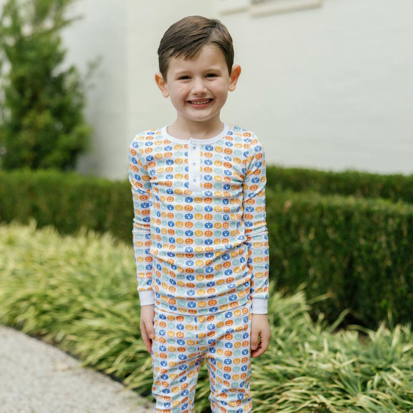 Jack Boys' Pajama Pant Set - Preppy Pumpkins Cool