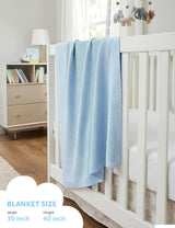 Soft Cotton Bubble-Knit Baby Stroller Blanket
