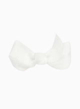 Large Bow Hair Clip in White