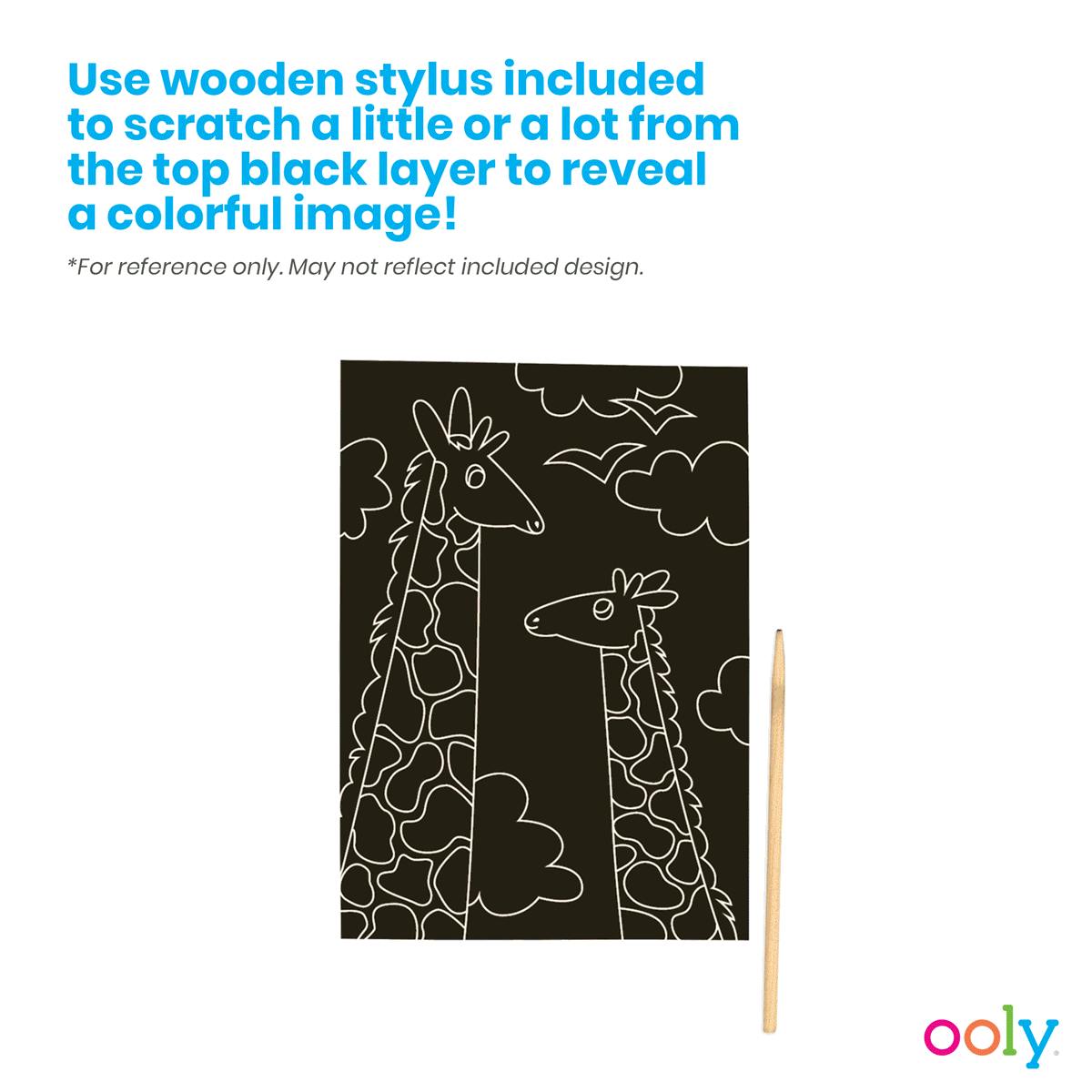 Scratch and Scribble Scratch Art Kit - Monster Pals - 8 Cards 1 Sticker Sheet