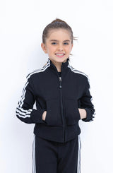 Misha Zip-up Track Jacket - Black