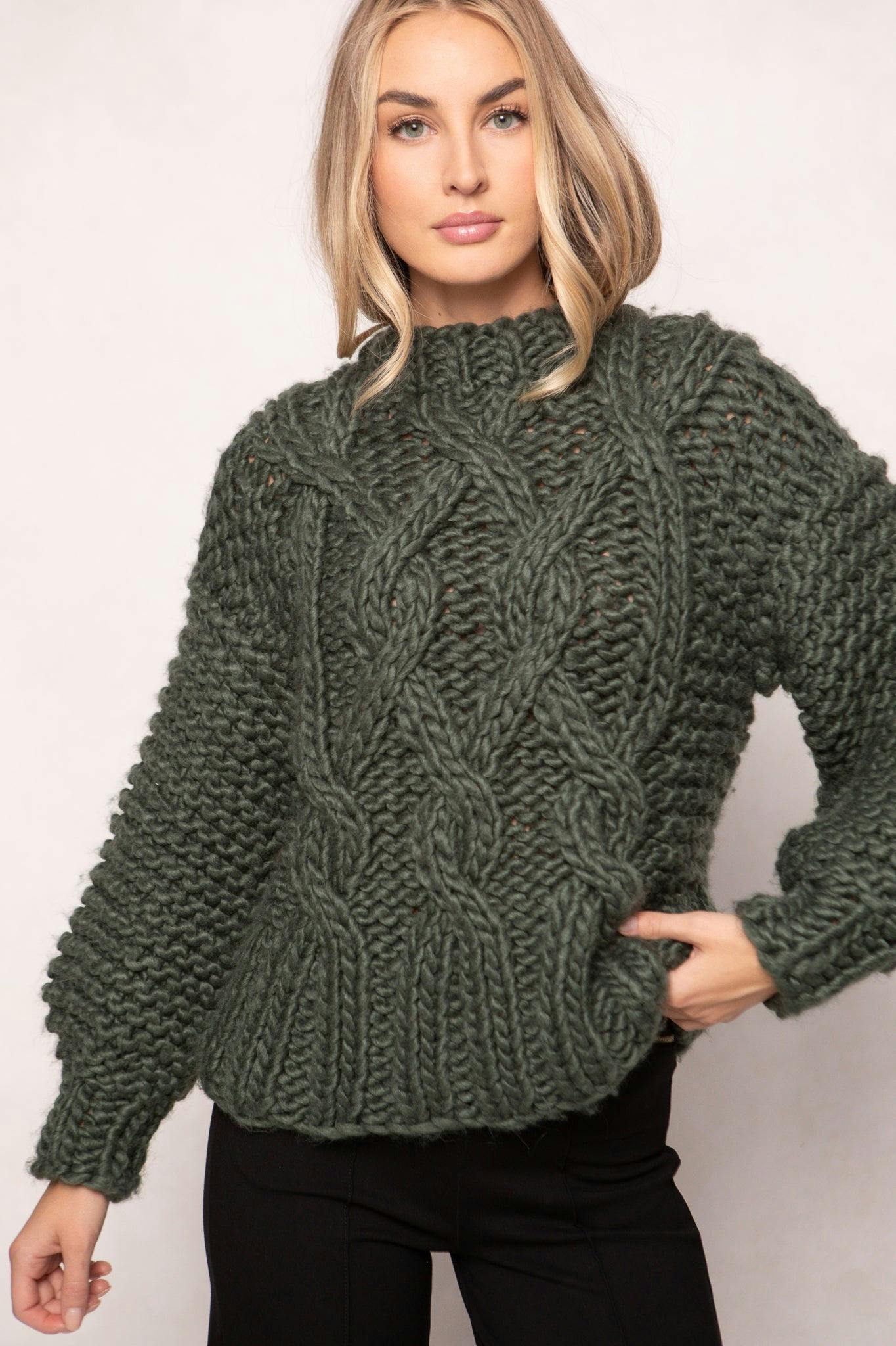 Erica Sweater in Emerald