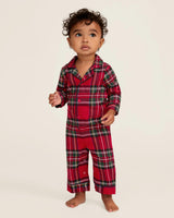 Baby's Brushed Twill Classic Romper in Imperial Tartan