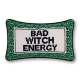 Bad Witch Energy Needlepoint Pillow