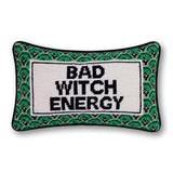 Bad Witch Energy Needlepoint Pillow