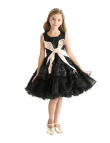 Black Sleeveless Bow Madrona Dress