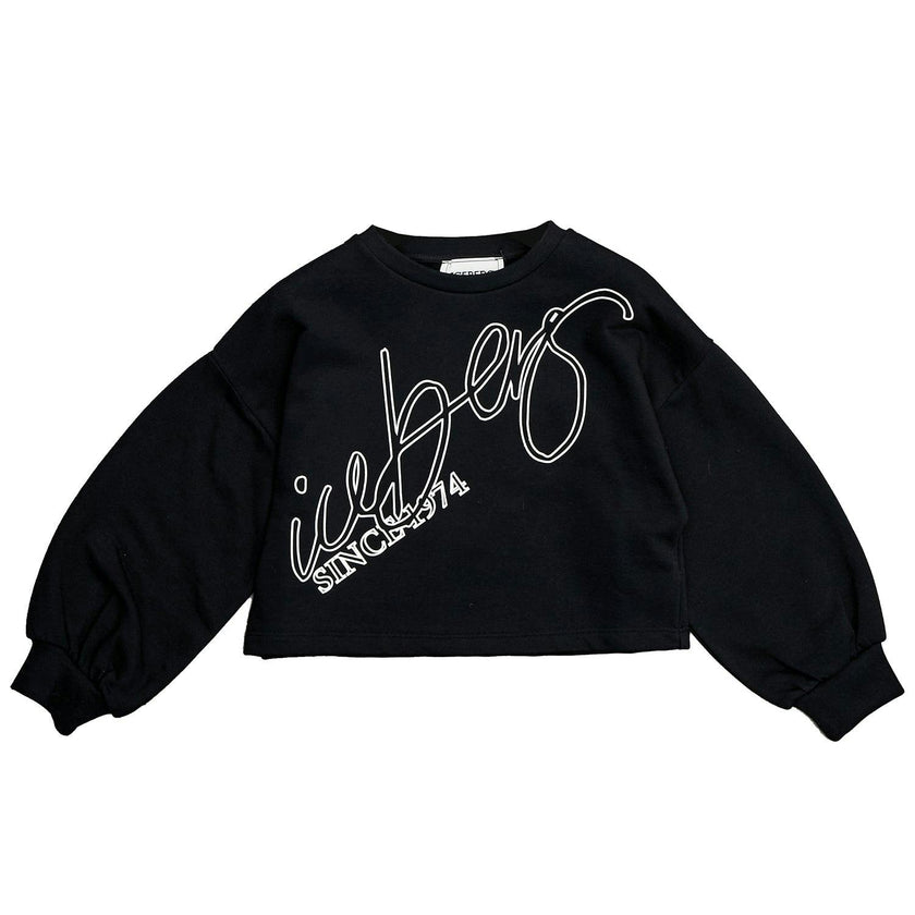 ICEBERG Swirl Logo Cropped Sweatshirt