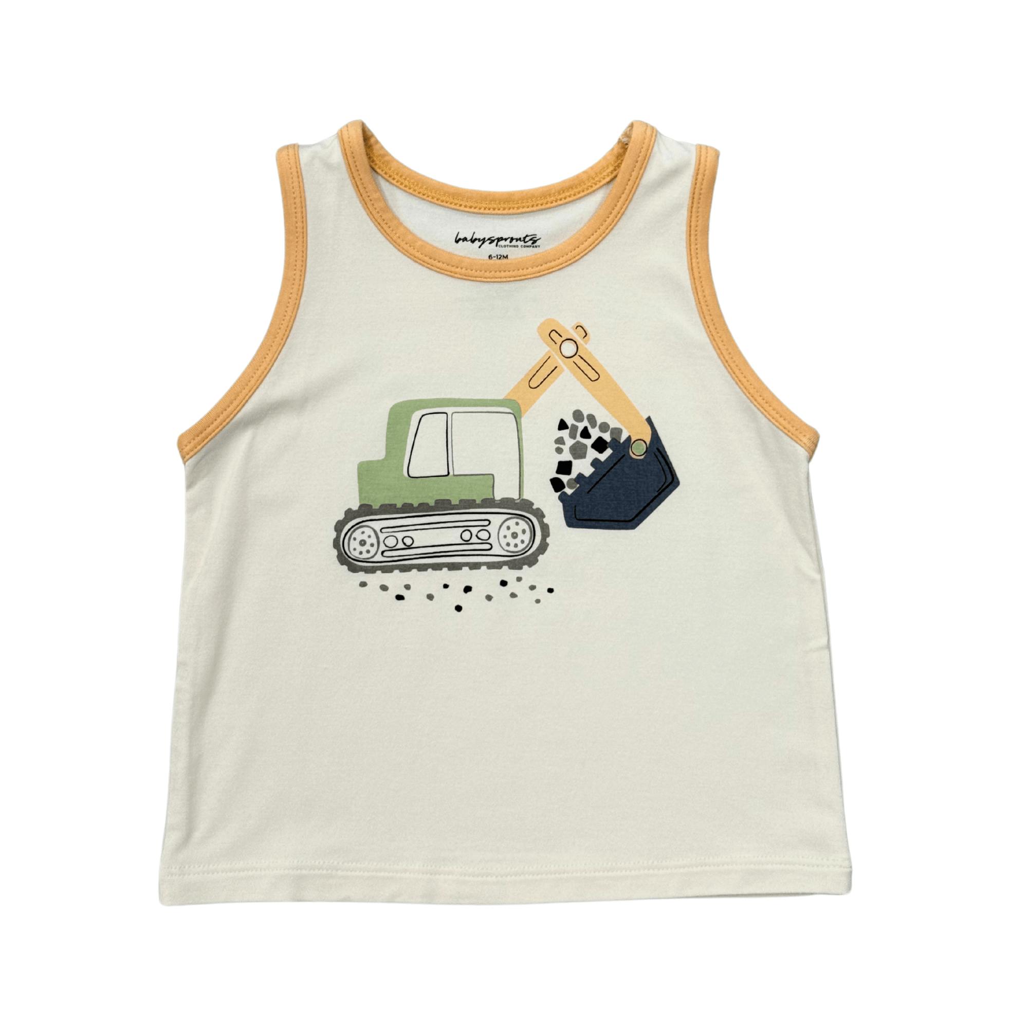 Boys Tank Top in Let's Dig