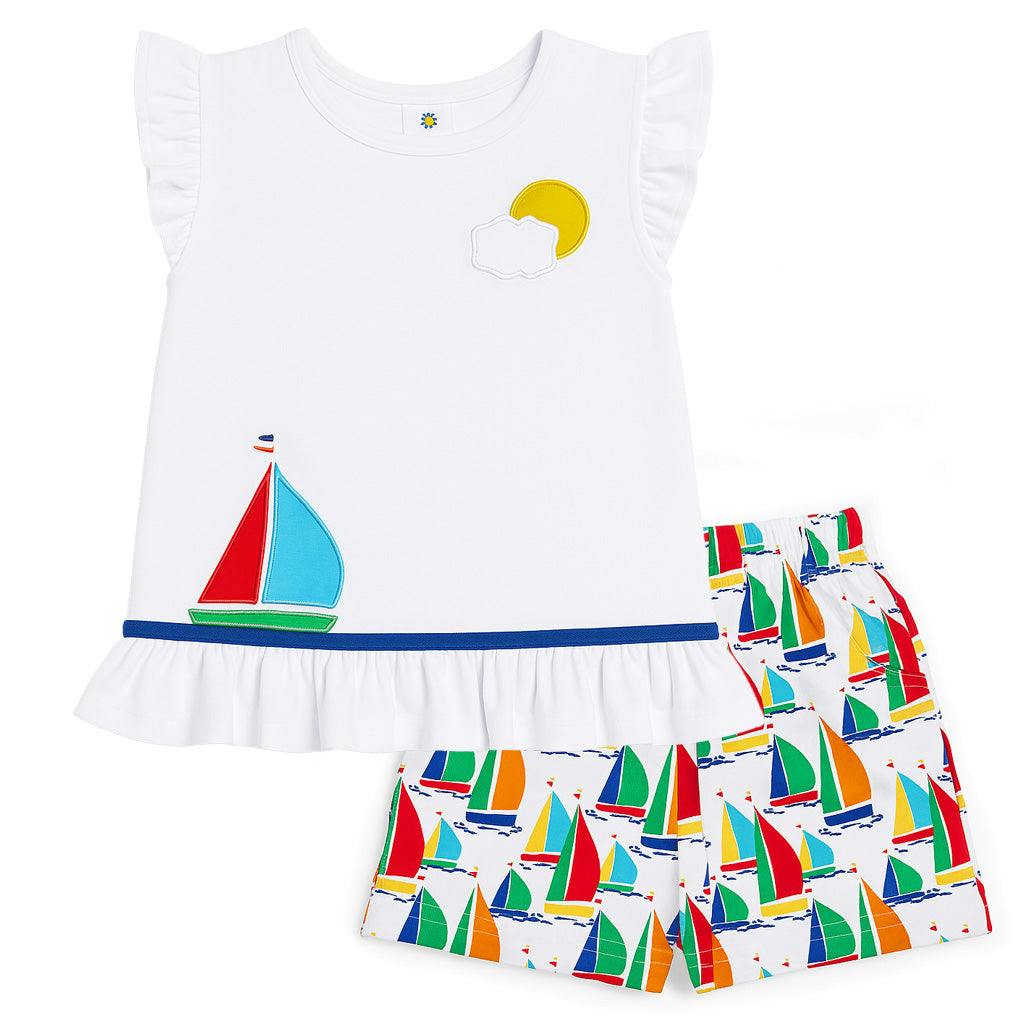 Sailboat Top with Shorts Set