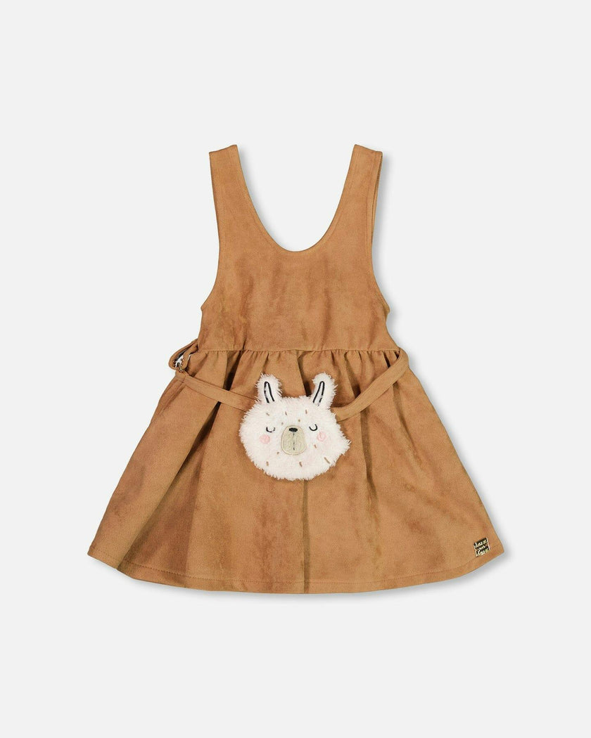 Stretch Suede Effect Jumper with Bag