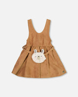 Stretch Suede Effect Jumper with Bag