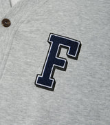 Varsity Sweat Cardigan, Grey