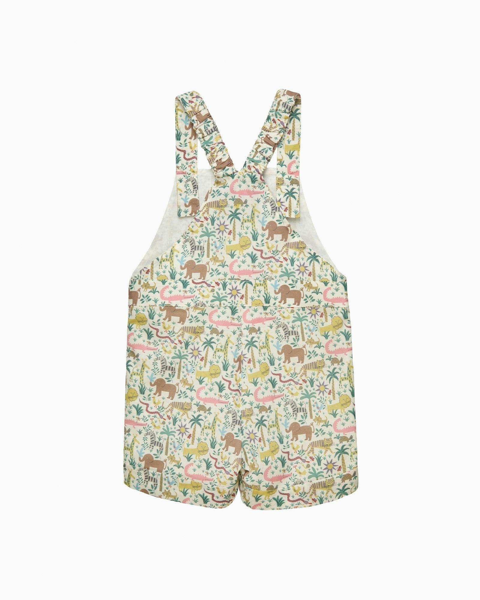 Baby Atticus Bib Shorts in Jungle